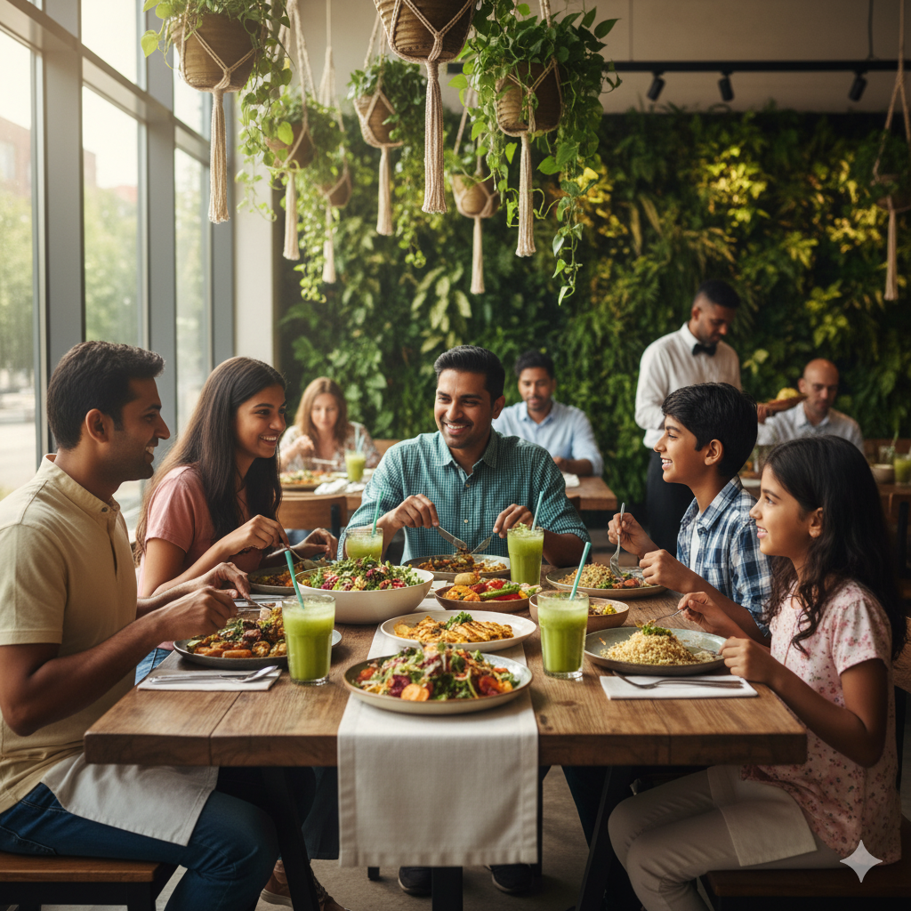 People dining together